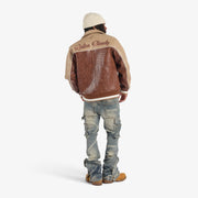 "Focus" Leather Jacket (brown/latte)