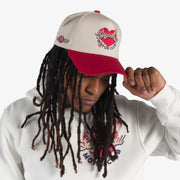 "Motor Club" Twill Hat (red/cream)