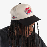 "Motor Club" Twill Hat (black/cream)