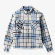 "Angels" Flannel Jacket (baby blue)