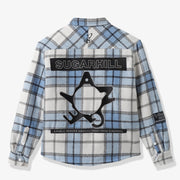 "Angels" Flannel Jacket (baby blue)