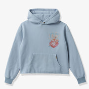 "Fallen" Cropped Hoodie (baby blue)
