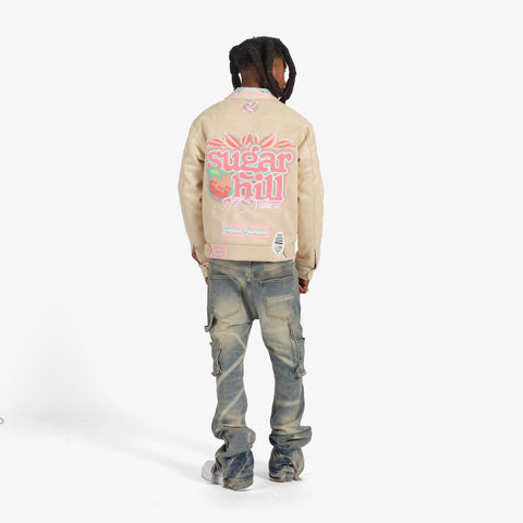"Natural" Suede Jacket (tan)