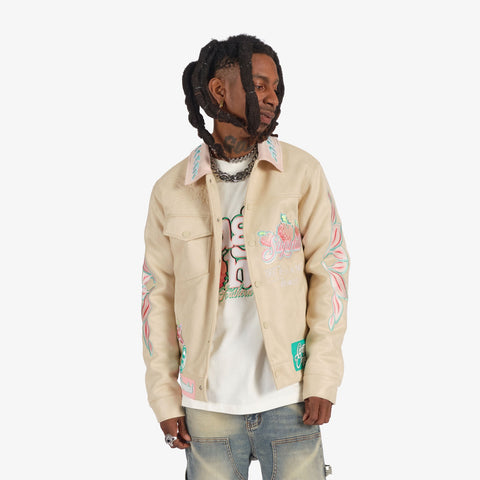 "Natural" Suede Jacket (tan)