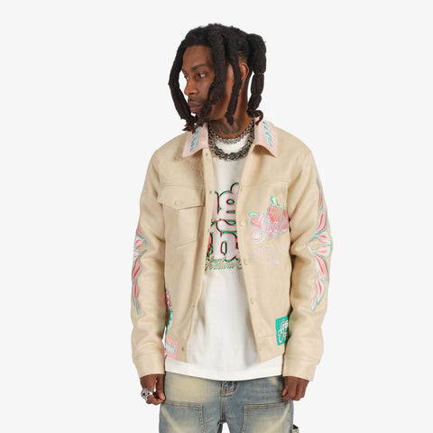 "Natural" Suede Jacket (tan)