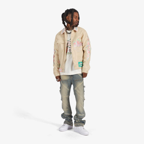 "Natural" Suede Jacket (tan)
