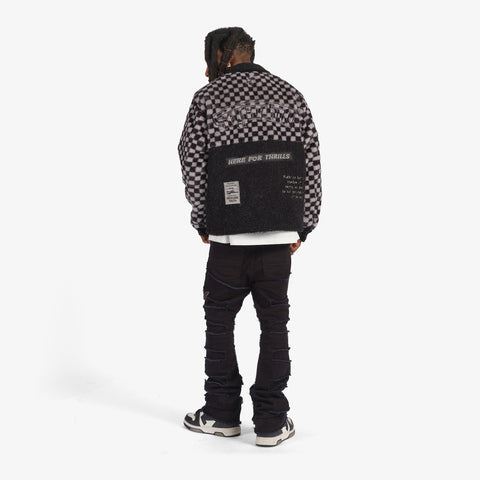 "Doom" Stacked Jeans (black)