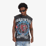 "Angelic" Cutoff Tee (black vintage)