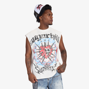 "Angelic" Cutoff Tee (white)