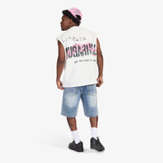 "Pretender" Cutoff Tee (white)