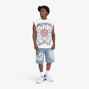 "Angelic" Cutoff Tee (white)