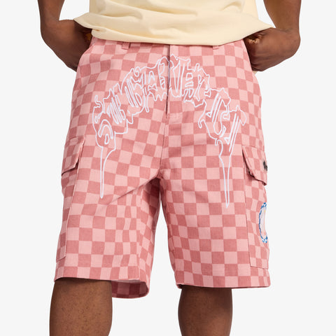 "Rook" Shorts (red checker)