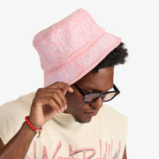 "Summerland" Terry Bucket Hat (pink)