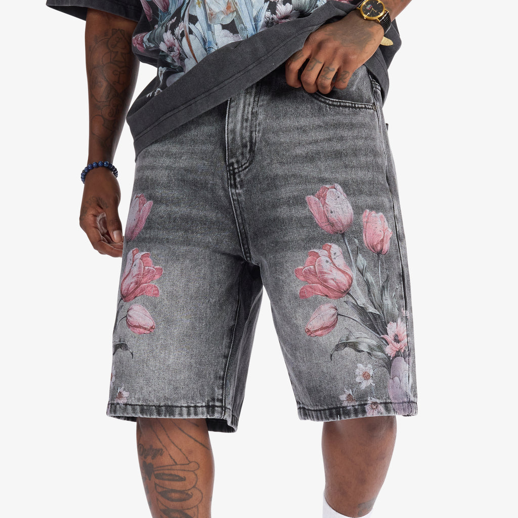 シャルボンcharbon FLOWER7POCKETSRACINGSHORTS Heaven's Gate