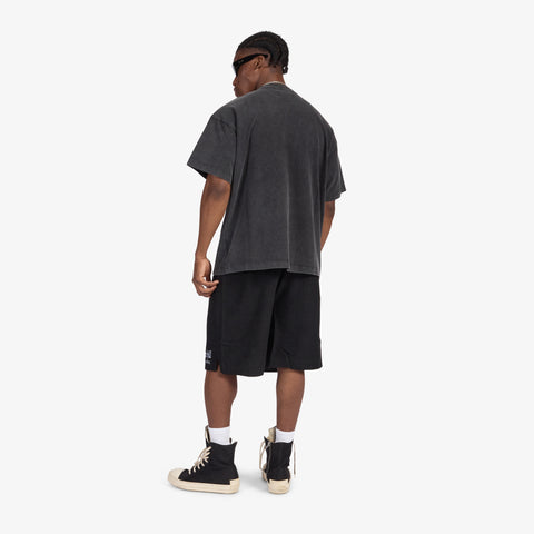 "Zambia" Woven Terry Shorts (black)