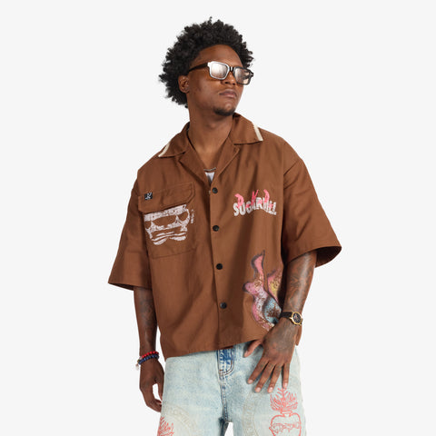 "D.N.D" Work Shirt (brown)