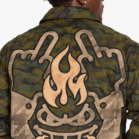 "Franz" Trucker Jacket (scrunch camo)