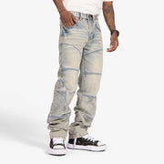"Cell" Relaxed Fit Jeans (light wash)
