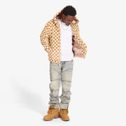 "Magnus" Fur Hoodie (caramel/butter)