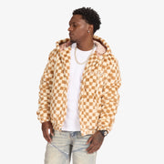 "Magnus" Fur Hoodie (caramel/butter)