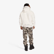 "Staring" Embossed Hoodie (white)