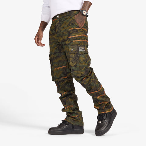 "Ogden" Cargos (scrunch/camo orange)