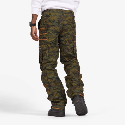 "Ogden" Cargos (scrunch/camo orange)