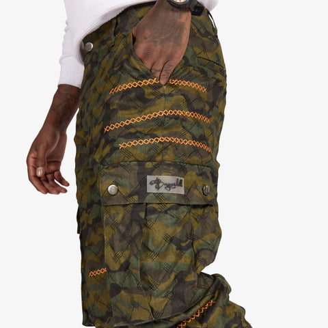 "Ogden" Cargos (scrunch/camo orange)