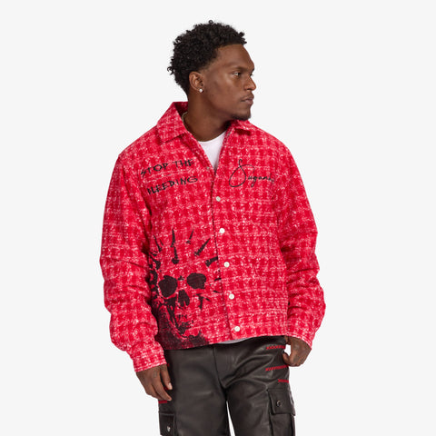 "Clot" Jacket (red jacquard)