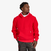 "Staring" Embossed Hoodie (red)