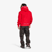 "Staring" Embossed Hoodie (red)