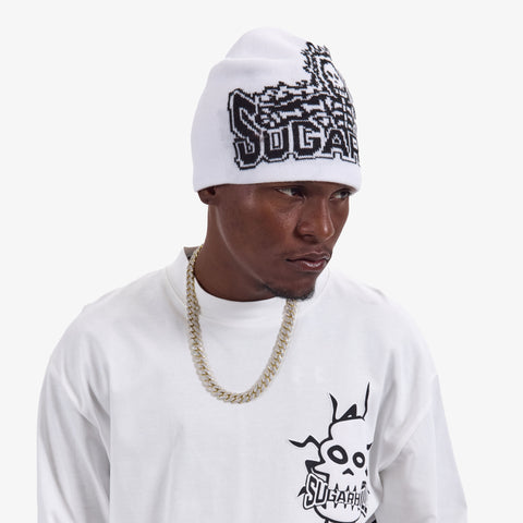 "Shockwave" Skully Hat (white)
