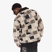 "Scrapbook" Waffle Jacket