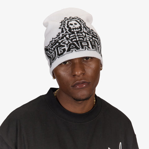 "Shockwave" Skully Hat (white)