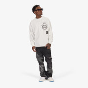 "Floating" L/S T-Shirt (white)