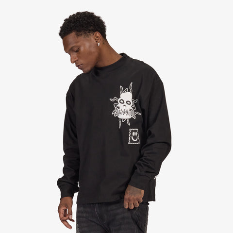 "Floating" L/S T-Shirt (black)