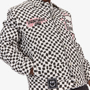 "Floating" Trucker Jacket (black/white)