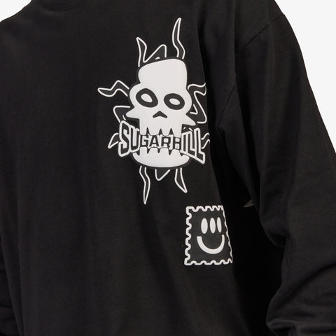 "Floating" L/S T-Shirt (black)