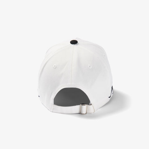 "Hotbox" Strapback Hat (white/black)