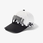 "Hotbox" Strapback Hat (white/black)