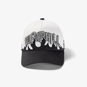 "Hotbox" Strapback Hat (white/black)