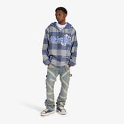 "Tuco" Hockey Hoodie (blue plaid)
