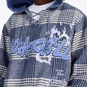 "Tuco" Hockey Hoodie (blue plaid)