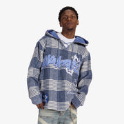 "Tuco" Hockey Hoodie (blue plaid)