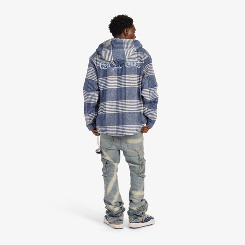 "Tuco" Hockey Hoodie (blue plaid)