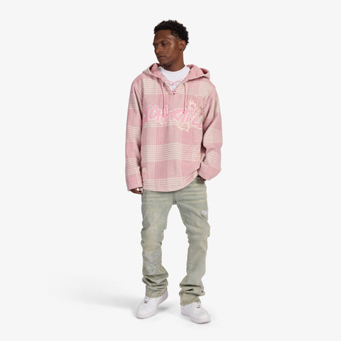 "Tuco" Hockey Hoodie (pink plaid)