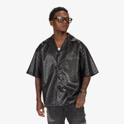 "Madison" Lounge Shirt (black sparkle)