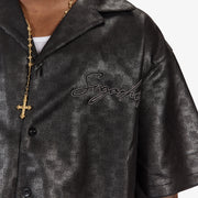 "Madison" Lounge Shirt (black sparkle)