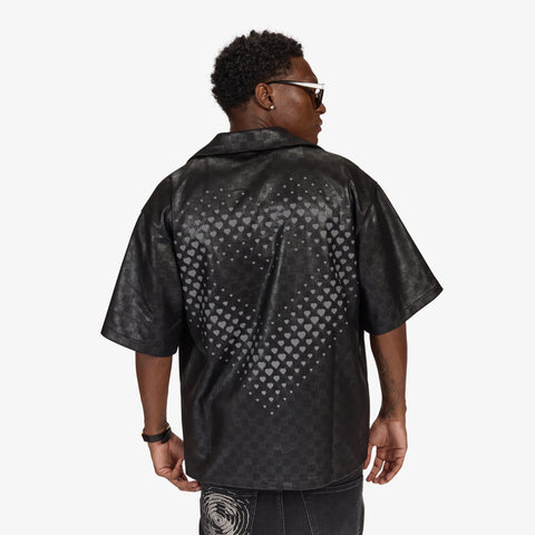 "Madison" Lounge Shirt (black sparkle)