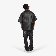 "Madison" Lounge Shirt (black sparkle)